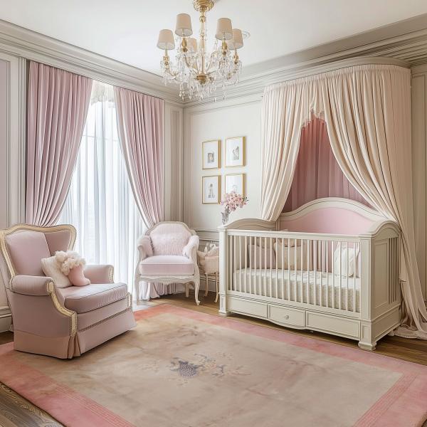 Tapete de design na sala de estar clássica com sofá Chesterfield e mesa de madeira escura.